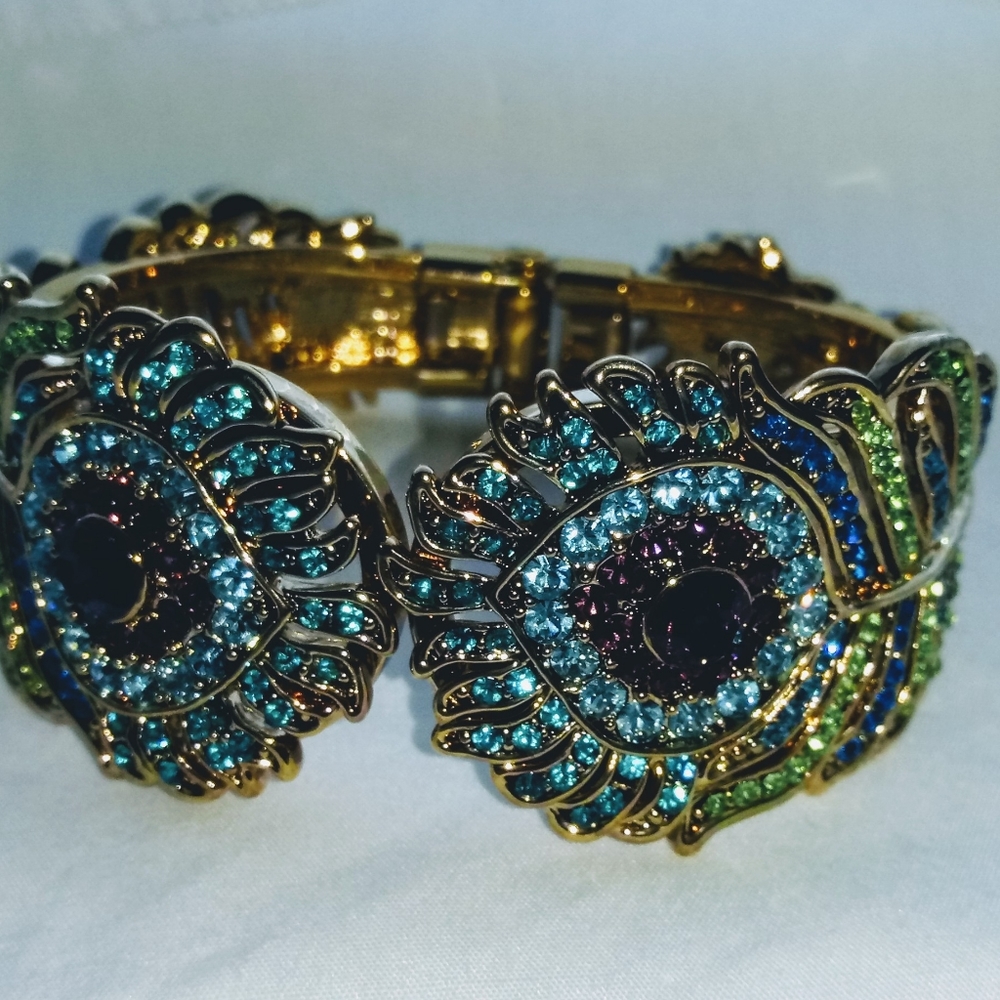 Kirks Folly Peacock Cuff Bracelet